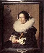 VERSPRONCK, Jan Cornelisz Portrait of Willemina van Braeckel er